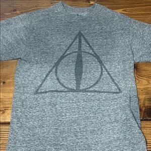 Graphic Tee Heather Gray Harry Potter Deathly Hallows Tee - Small